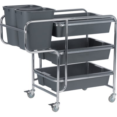 Cleaning trolley multifunctional restaurant service cart CLEAR UP WORK