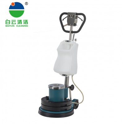 Weighted machine floor cleaning machine