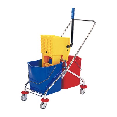 AF08071 46L 2 bucket Side press Mop Wringer(down-press)