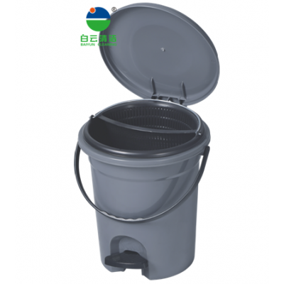 8L round garbage can with pedal-AF07035