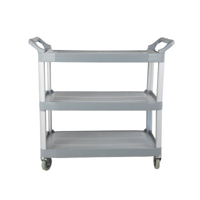 3-Shelf Plastic Serving Utility Cart PLASTIC SERVING & BUSSING CART