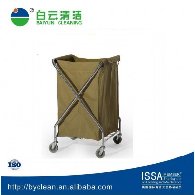 Hotel cleaning trolley AF08157 X-shape laundry cart